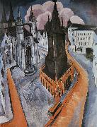 Ernst Ludwig Kirchner Der rote Turm in Halle oil painting artist